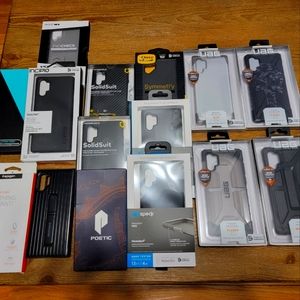 Note 10 Plus Lot Of Cases. Some Brand New, Some Used a Few Times!
